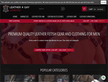 Tablet Screenshot of leather4gay.com